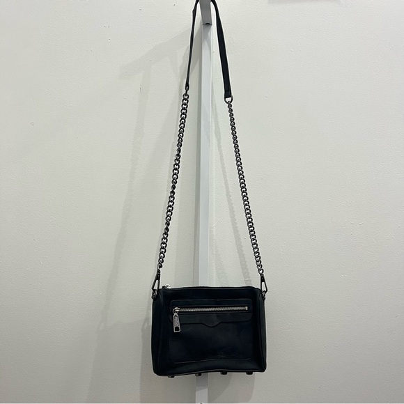 Rebecca Minkoff Black Crossbody Bag with Chain Strap - Picture 1 of 5